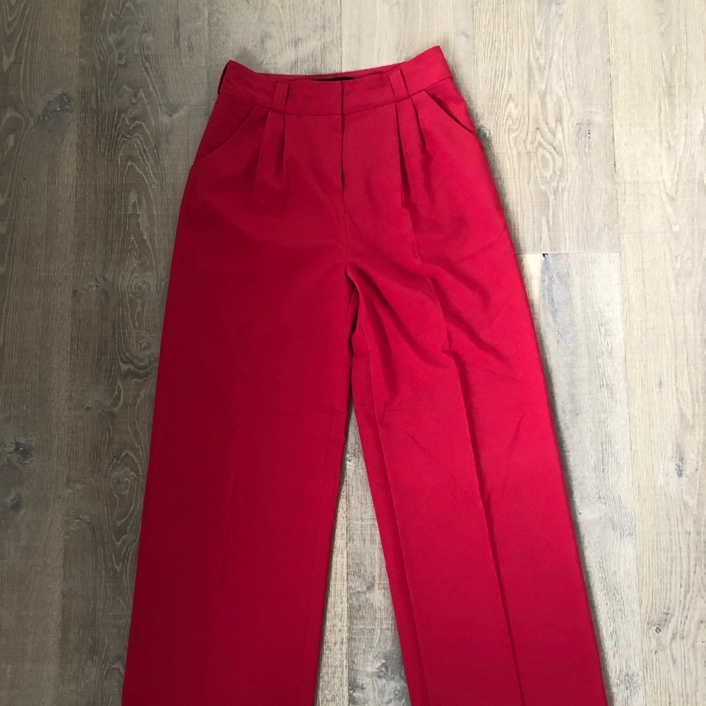 Kardashian Kollection Wide Leg Dress Pants